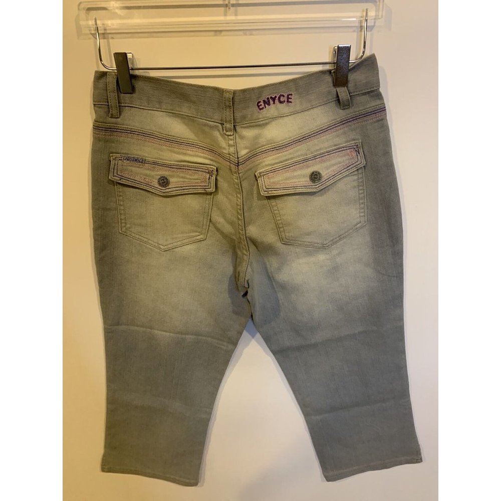 Lady Enyce NWT Light Wash Capri Women’s SZ 32x23 Vintage 90s Denim Jeans - Picture 5 of 5